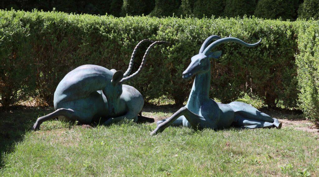 gazelle statues