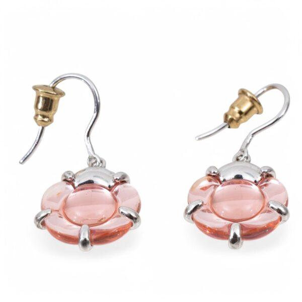 Baccarat (French) Silver, Vermeil & Leaded Crystal Necklaces, Earrings & Ring L 16.5" 5 PCS