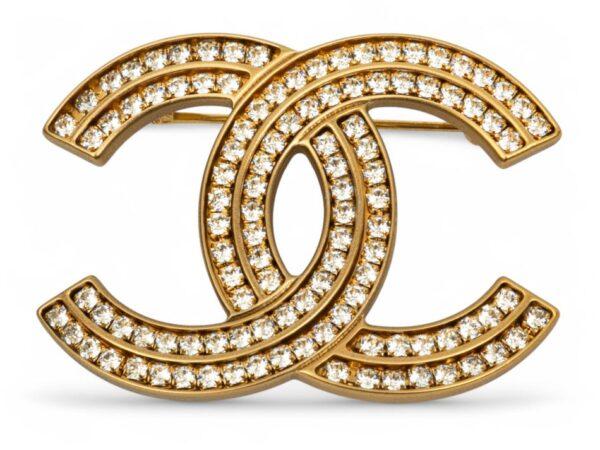 Chanel (French) Brooch H 1.4" W 2"