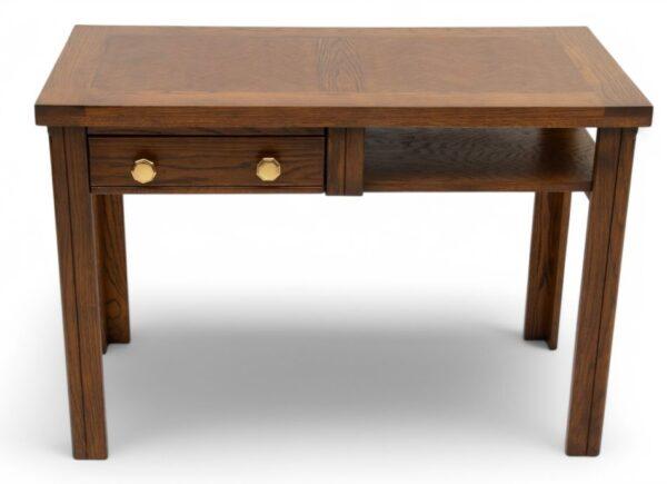 Mahogany Stained Oak Writing Desk, Ca. 1960 H 29" W 44" Depth 22"