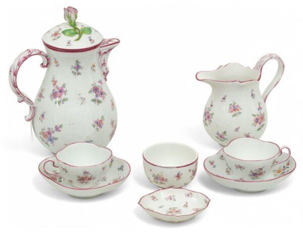 Meissen (German) Porcelain Coffee Set H 7.5" 8 PCS