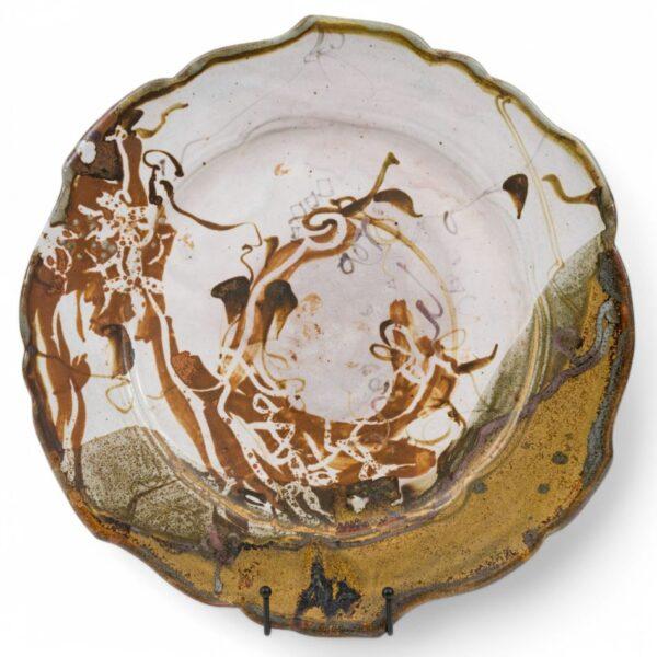 John Glick (Michigan, 1938-2017) Studio Pottery Platters & Boxes, Ca. 2000 Dia. 16.5" 4 PCS
