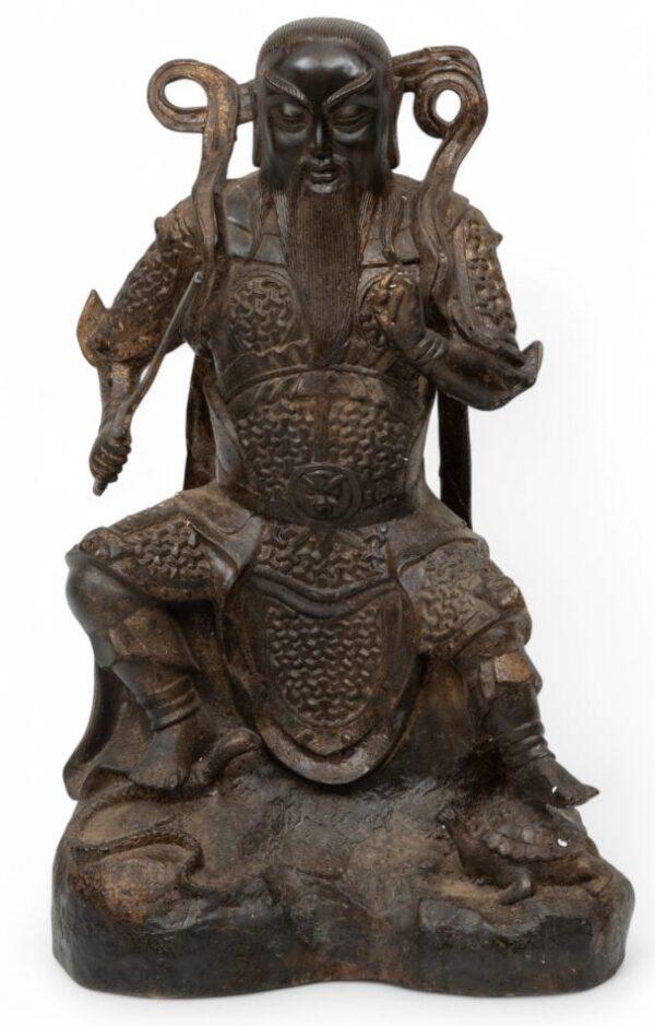 Chinese Bronze Sculpture of Xuanwu H 17" W 10" Depth 6"