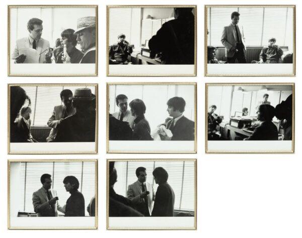 Bob Rimes (American, 1993-2016) Original Candid Photographs April 28, 1964, 'The Beatles' H 8" W 10" 8 PCS