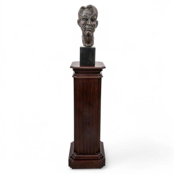 John Coll, (Ireland, B. 1956) Bronze Bust William Butler Yates H 16" W 9"