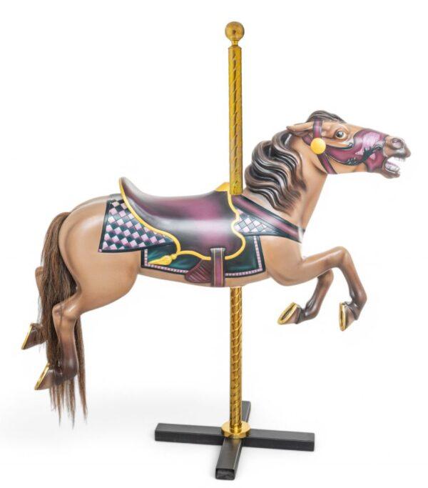 Allan Herschell Co. (American) Jumping Carousel Horse H 38" W 10" Depth 52"