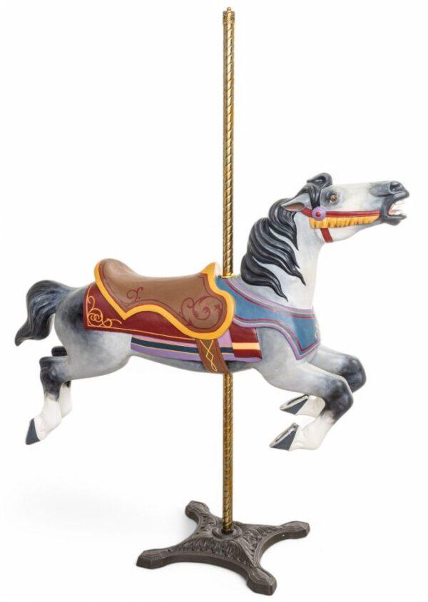 Allan Herschell Co. (American) Transition Jumper Carousel Horse H 40" W 9" Depth 54"