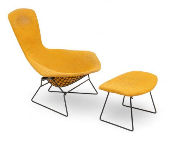 Harry Bertoia (Italian/American) for Knoll (American) Bird Lounge Chair And Ottoman, Ca. 1970 H 38" W 38" Depth 34" 2 PCS