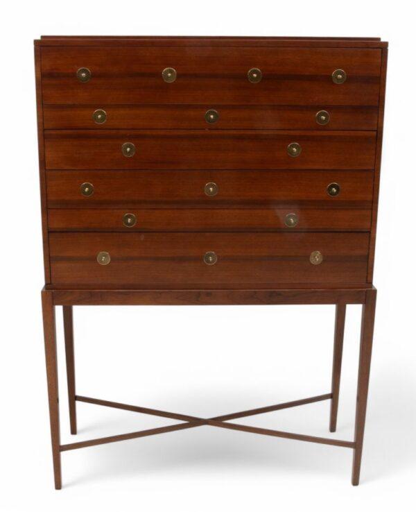 Baker Furniture (Est.1890) Lexicon Collection Walnut Chest of Drawers H 62" W 44" Depth 17.5"