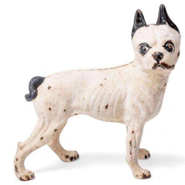 Cast Iron Bull Dog Door Stop, Ca. 1900 H 10" W 9"