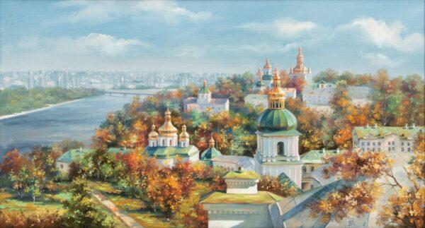 B.D.L. Oil on Canvas 2011, 'Prague' H 23" W 42"