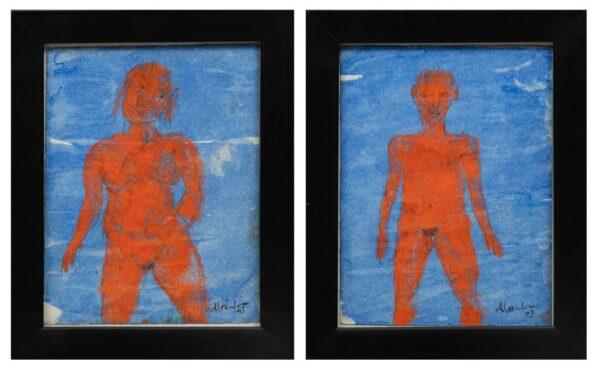 Alexandro Two Lithographs 2003 H 6.3" W 4.8" 2 PCS