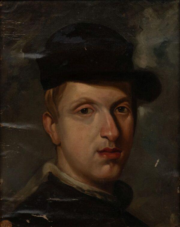 Oil on Canvas "Portrait of Cardinal-Infante Ferdinand of Austria in Hunting Costume", H 13" W 10.5" H 13" W 10.5"