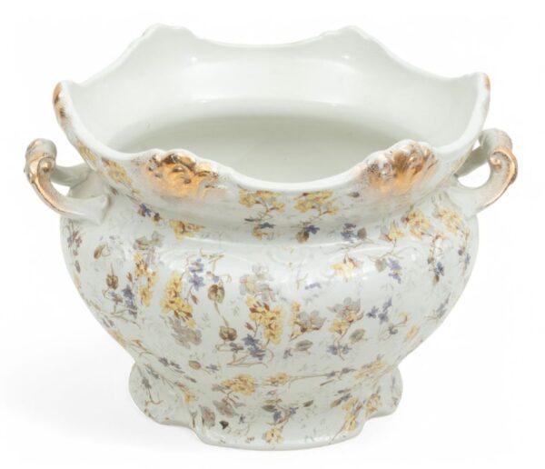 American Stoneware Jug, Blue Slip #5 1890 H 20" Dia. 12"
