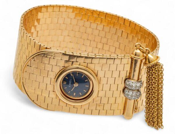 Ebel (French) 750 (18K) Yellow Gold Mesh Bracelet with Watch 112 g