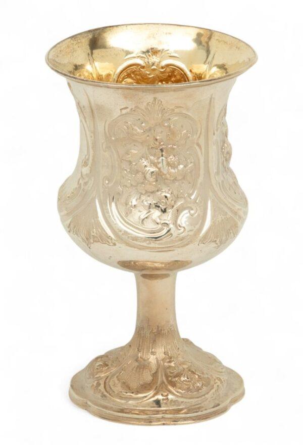 Robert Harper (London) Sterling Silver Goblet Form Vase 1859, H 9" Dia. 5" 12 t oz 1 PC