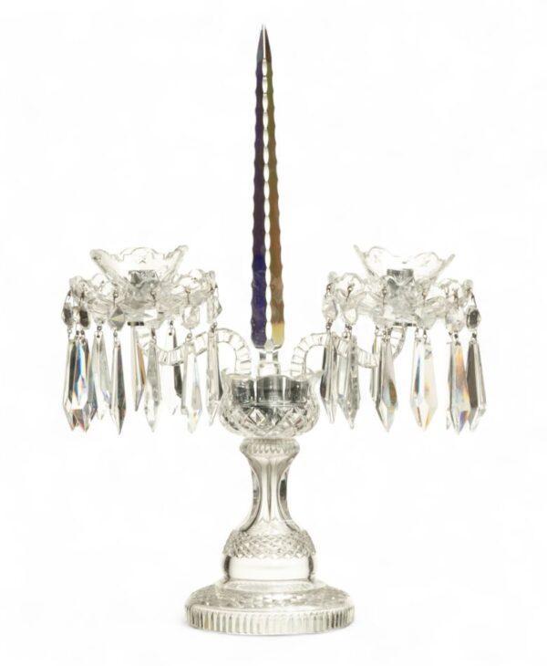 Waterford (Irish) Crystal , 2 Light Candelabras with Spire H 17" 1 PC