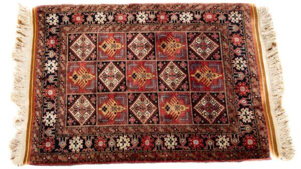 Afghan Hand Woven Silk Rug W 3'10" L 5'7"