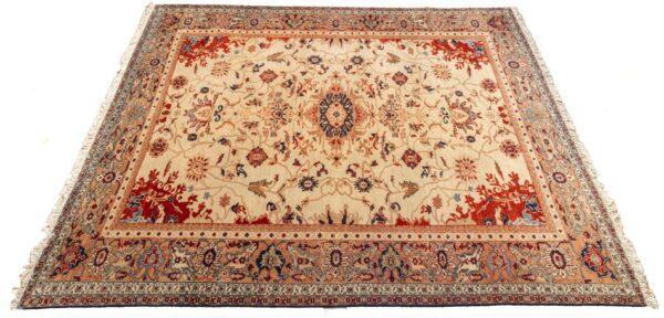 Oushak Pattern Handwoven Wool Rug W 10' 10" L 13' 11"