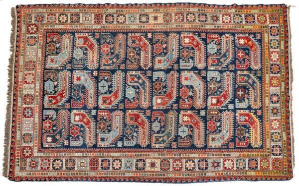 Turkish Kilim Handwoven Wool Rug, H 6' 2" W 7' 4"