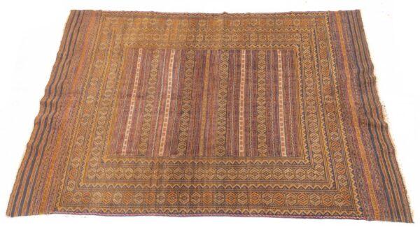 Turkish Kilim Handwoven Wool Rug, H 8' 6" W 5' 9"