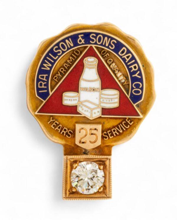 14K And Diamond Ira Wilson 25 Year Pin 6 g 1 PC