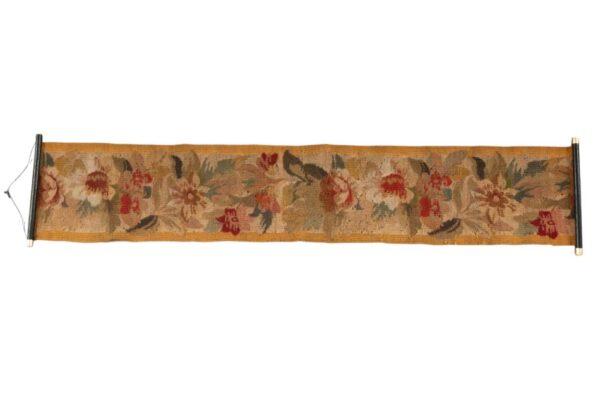 Tapestry Wool Bell Pull 19th.c., W 9.5" L 50"