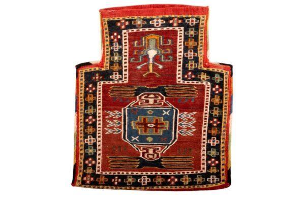 Serapi Flat Finely Woven Wool Sack 1900, H 18" W 13"