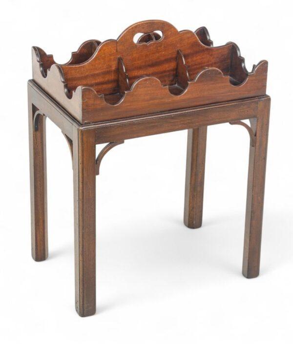 George III English Mahogany Butler's Table, 18th C., H 27" W 14" L 20"