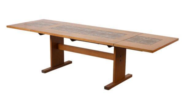 Gangso Mobler (Danish) Modern Teak Wood Tile Table H 28" W 34.5" L 59.5"