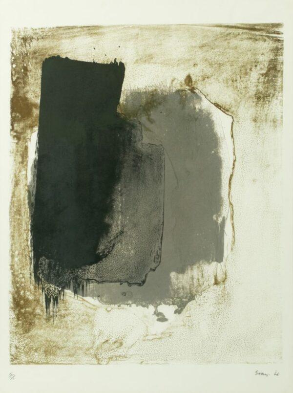 Cleve Gray (American, 1918-2004) Print on Wove Paper 1966, SN: 5/25, H 30" W 22" Frame Size: H 35"  W 27"