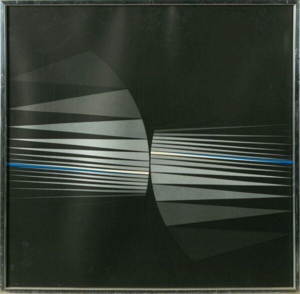 Lothar Quinte (German, 1923-2000) Silkscreen in Colors 1972, 'Ohne Titel', H 28" W 28" Frame Size: H 29" W 29"