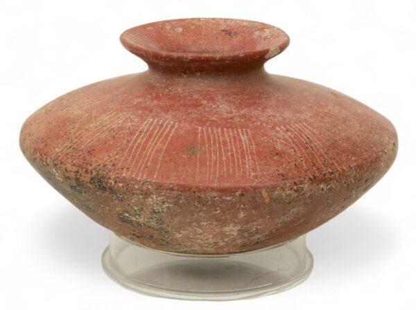Colima, Redware Pottery 'Saucer' Olla