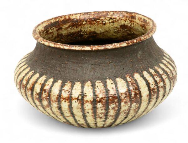 Gutte Eriksen (Danish, 1918-2008) Ceramic Vase, Ca. 1947, H 5.7" Dia. 9"